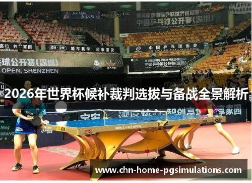 2026年世界杯候补裁判选拔与备战全景解析