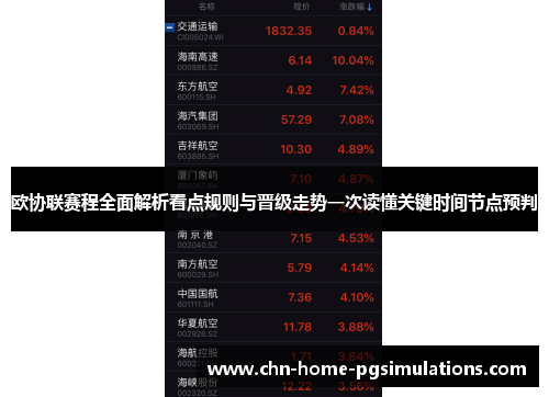 欧协联赛程全面解析看点规则与晋级走势一次读懂关键时间节点预判